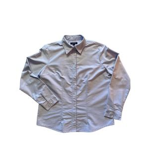 Lands End Women’s oxford button down Shirt size 14